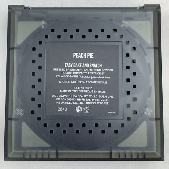 Huda Beauty Easy Bake & Snatch Pressed Brightening Setting Powder Peach Pie NEW - Picture 5 of 10